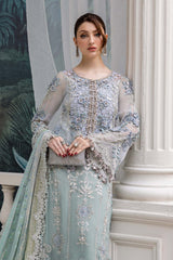 3 Piece Unstitched Embroidered Chiffon Suit | MPC-25-108