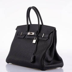Hermes Birkin 35 Black Togo Palladium Hardware - 2003, Square G