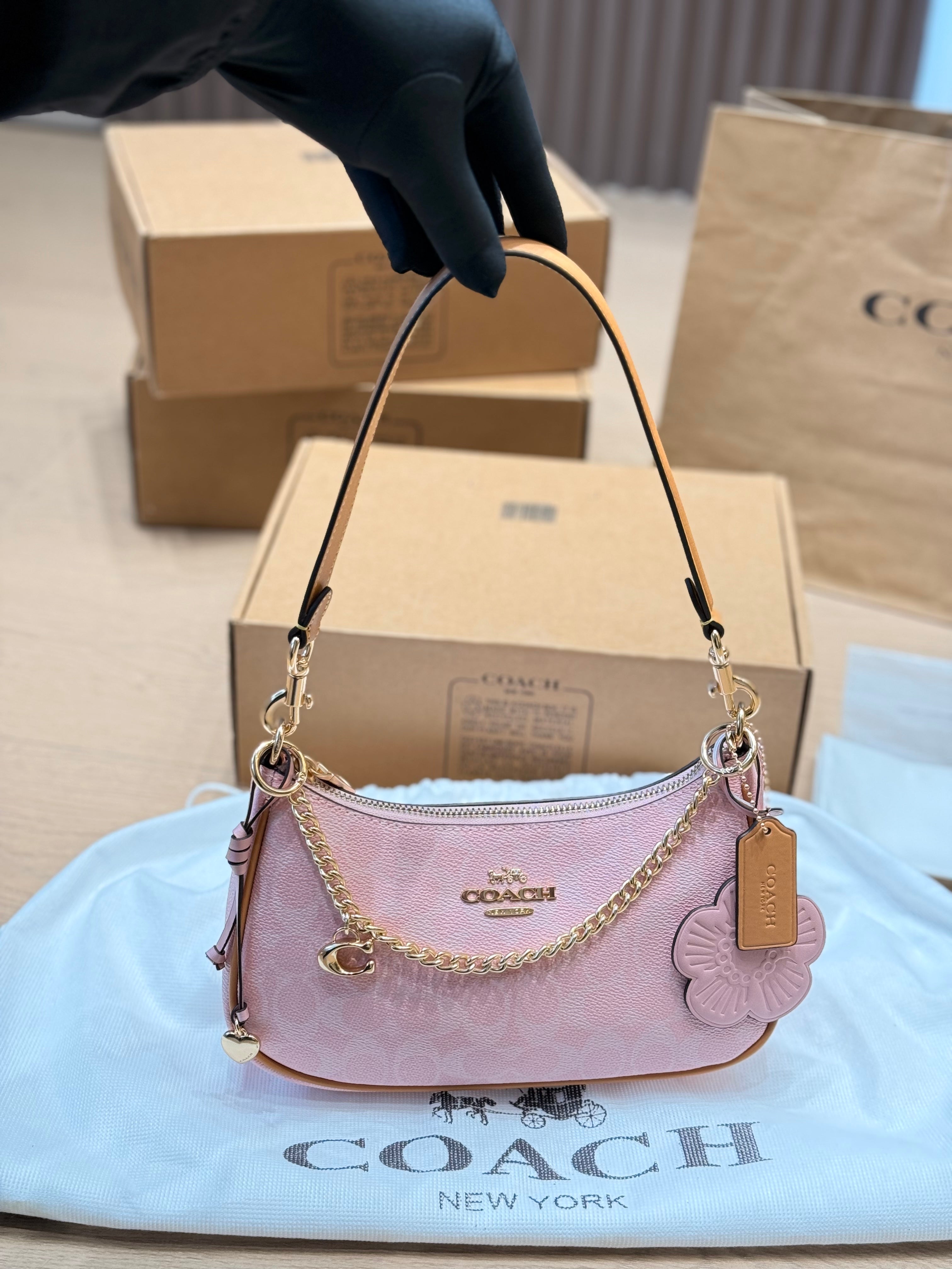 COACH Teri Pink Shoulder Bag