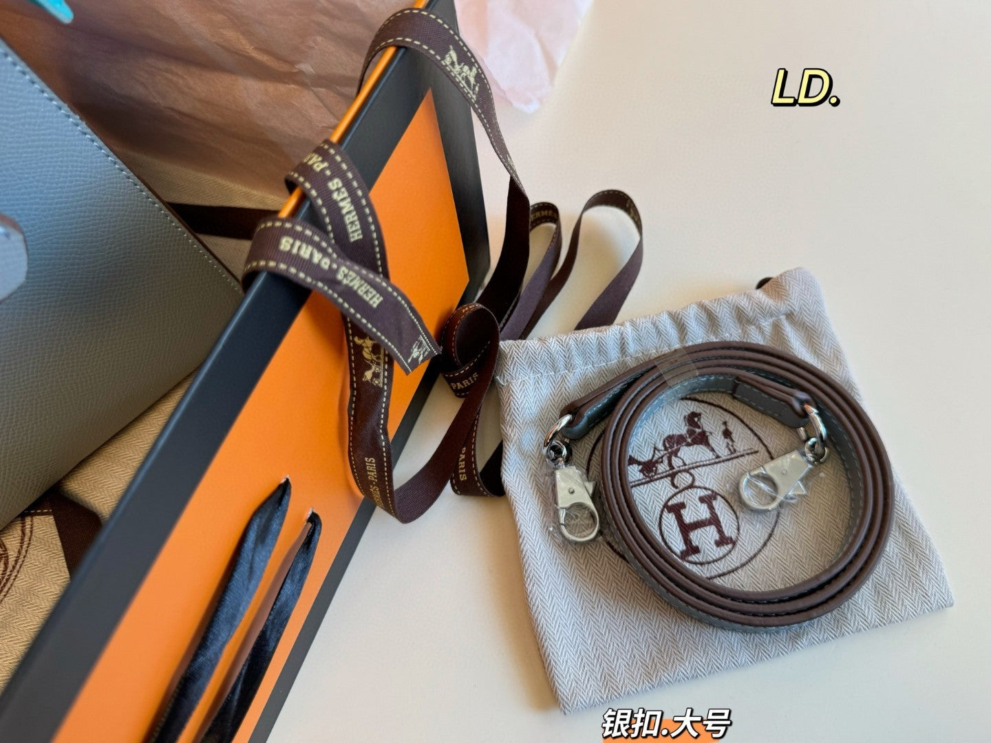 Hermes Kelly bag with silver hardware