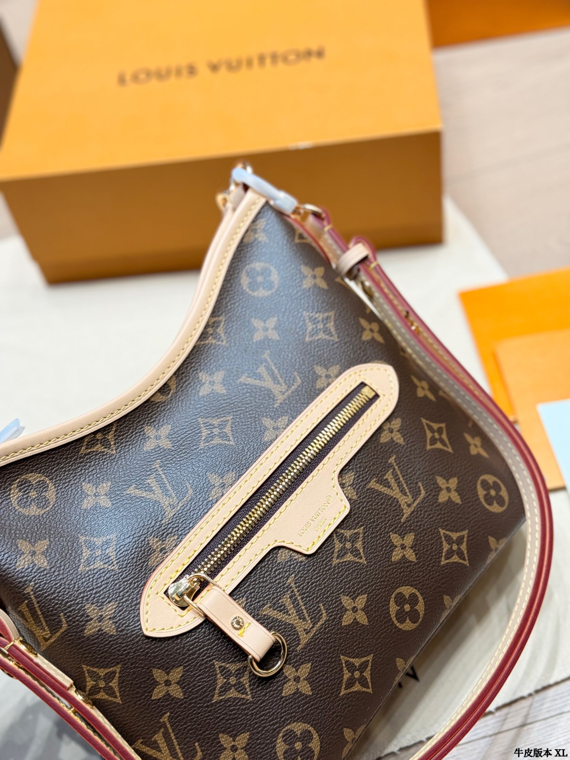 Leather version  LV Lineup BB handbag