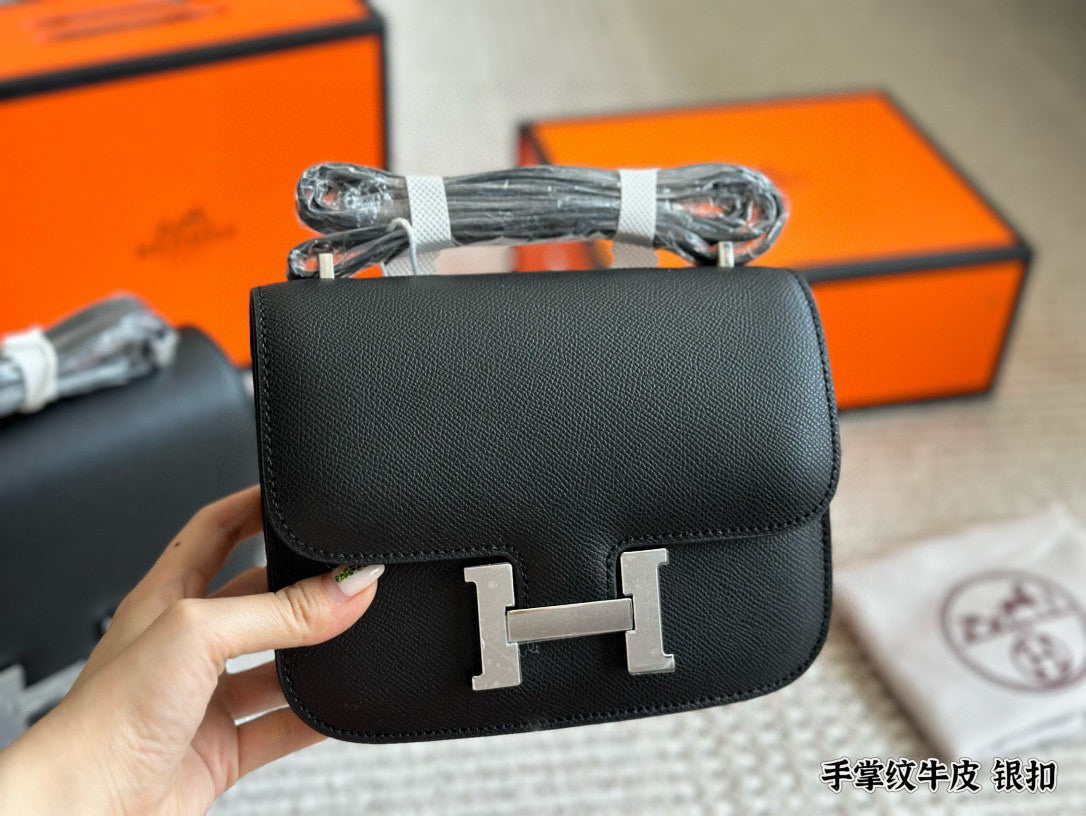 Hermes  Leather Stewardess Bag