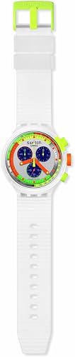 Big Bold Chrono Unisex Watch Casual Polymer Transparent Quartz Waterproof