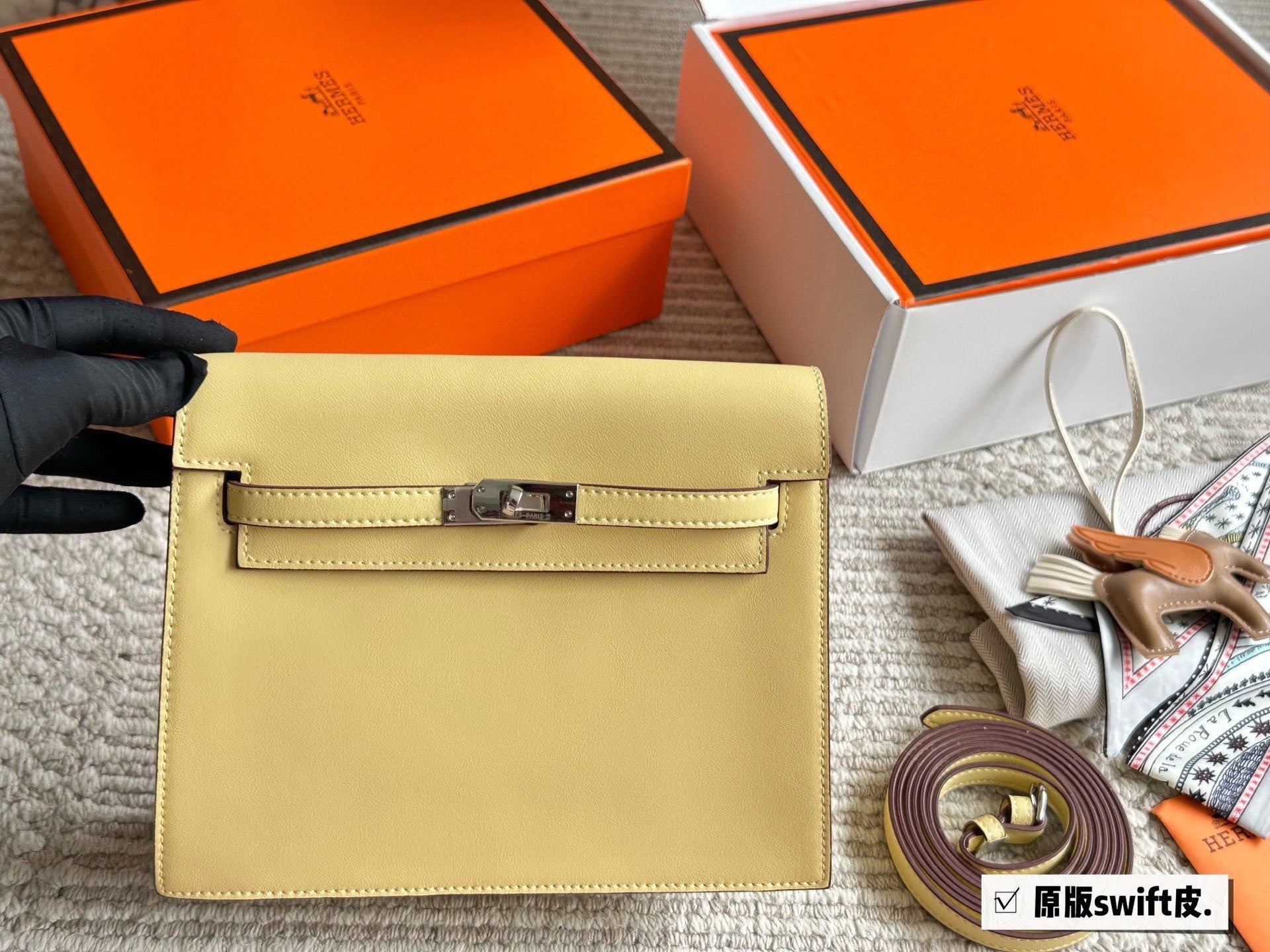 Kyoto leather Kelly Danse dancing bag