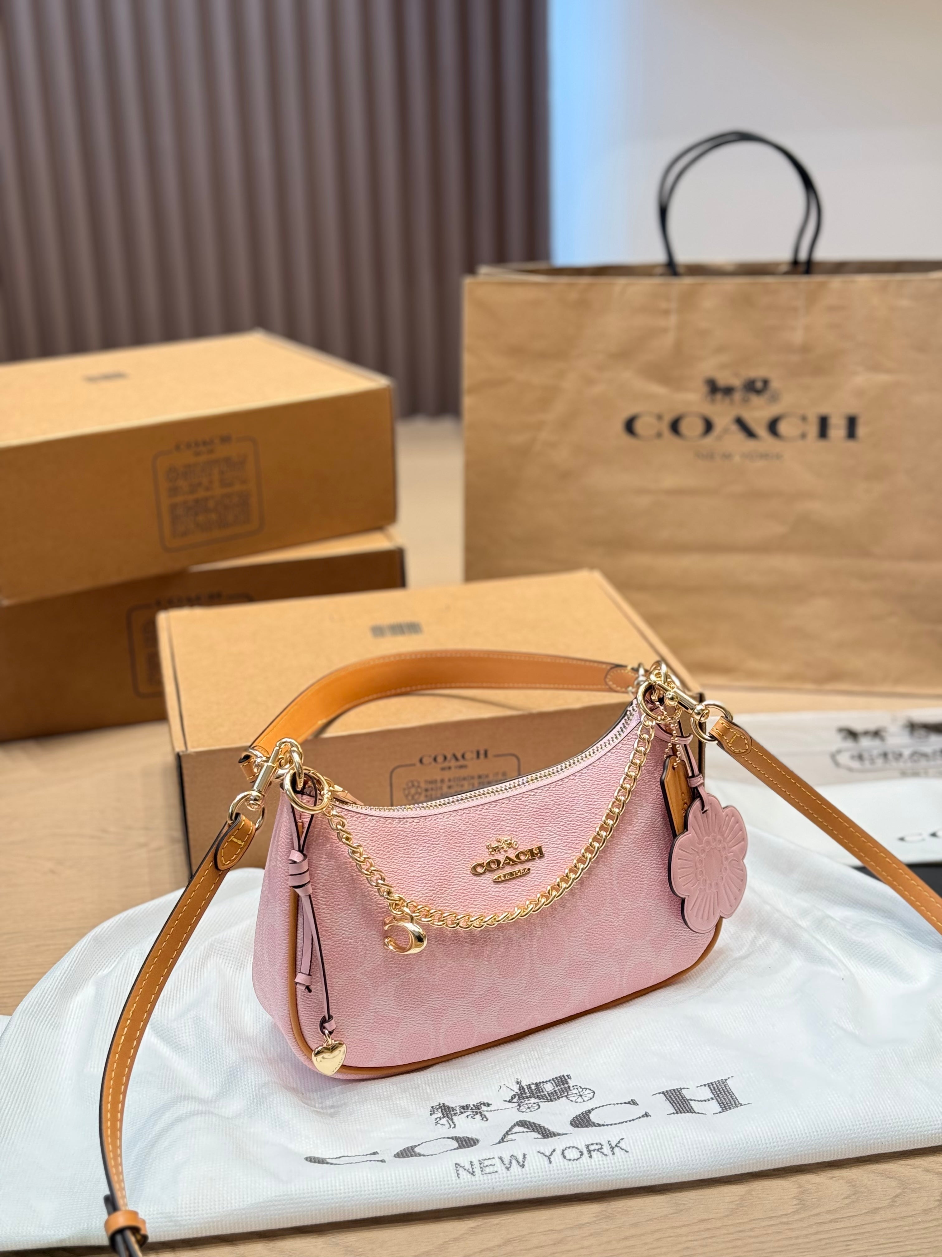 COACH Teri Pink Shoulder Bag