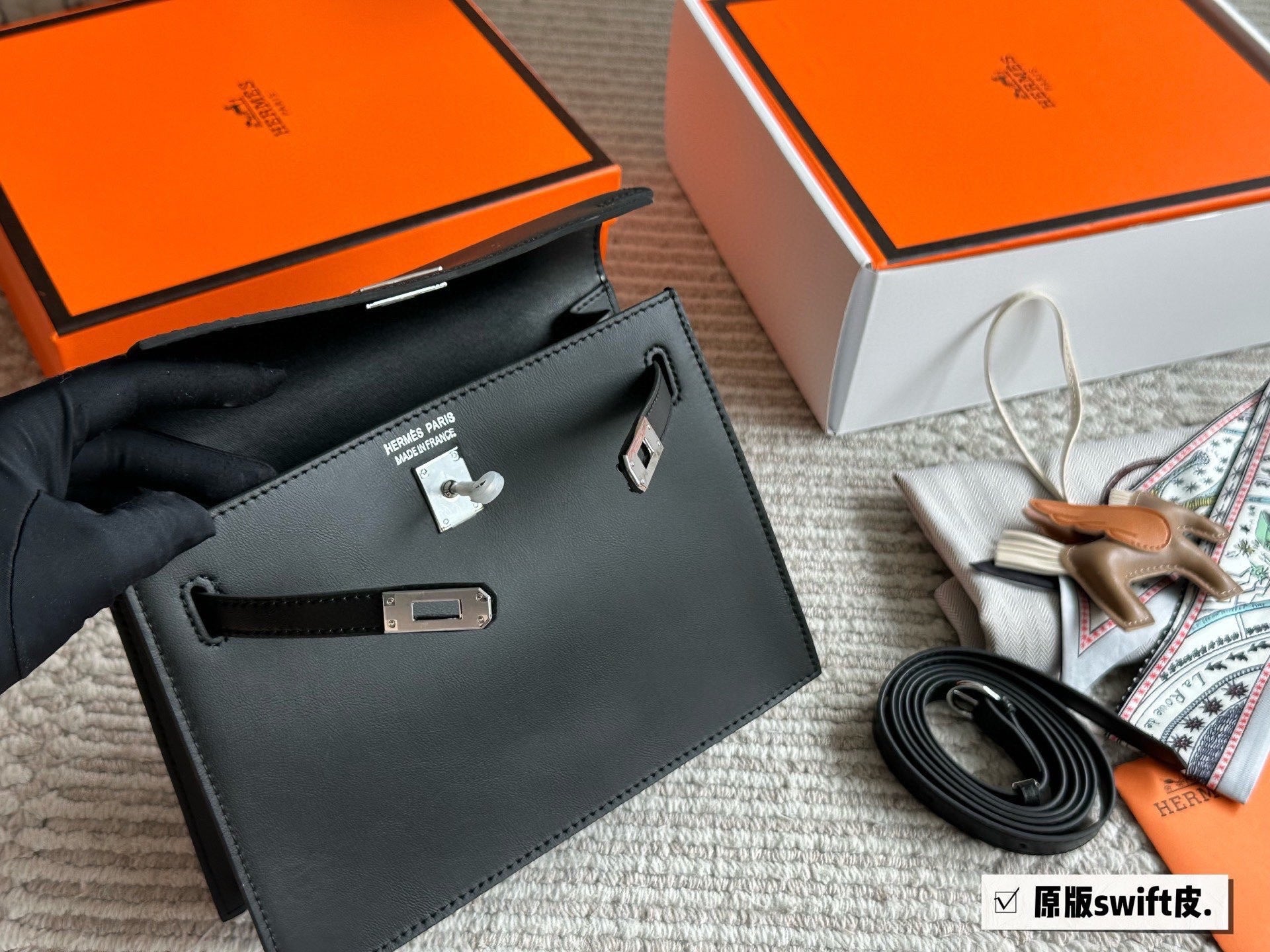 Kyoto leather Kelly Danse dancing bag