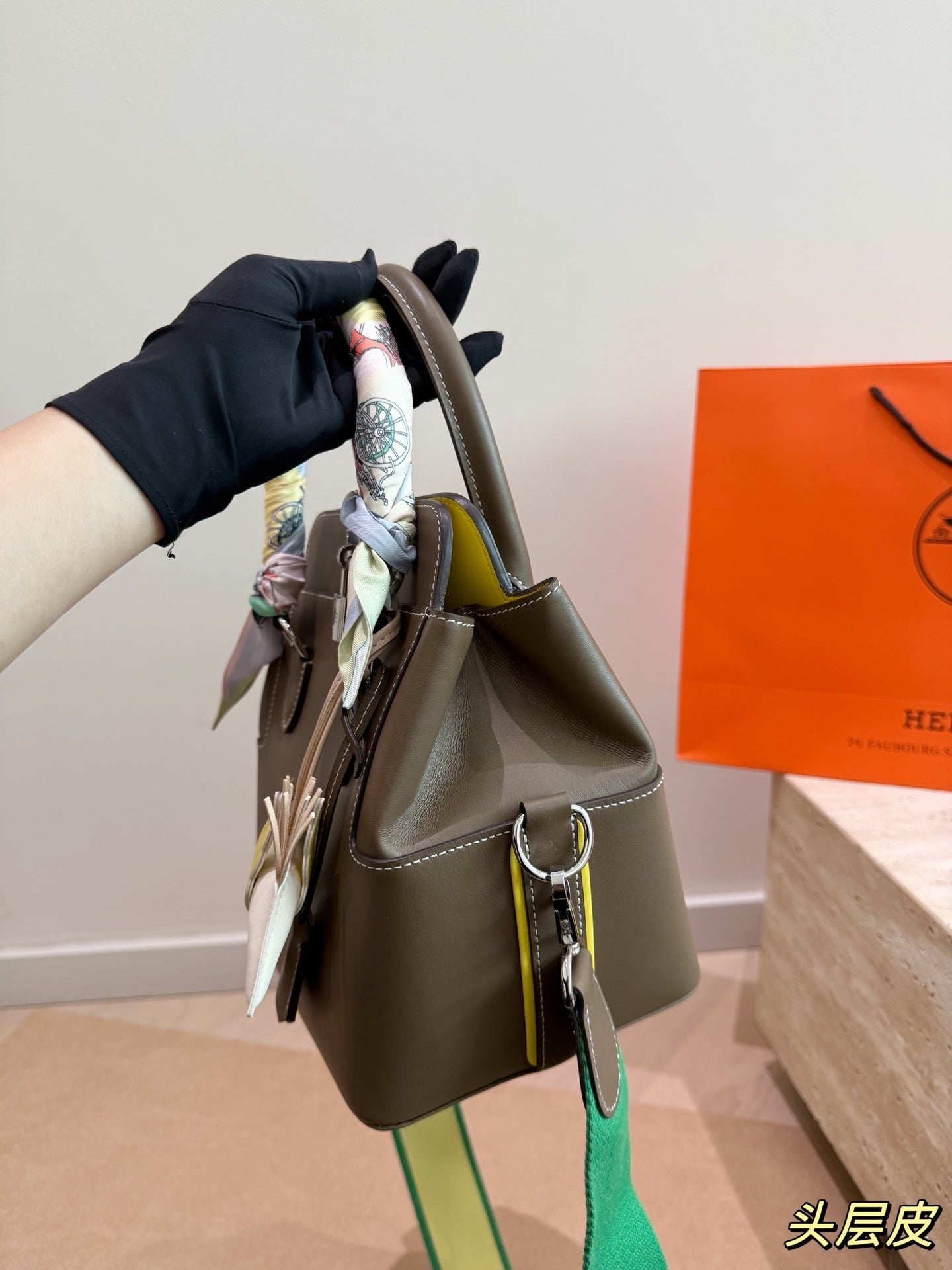 Hermes 18 Elephant Grey Toolbox 20 Milk Carton