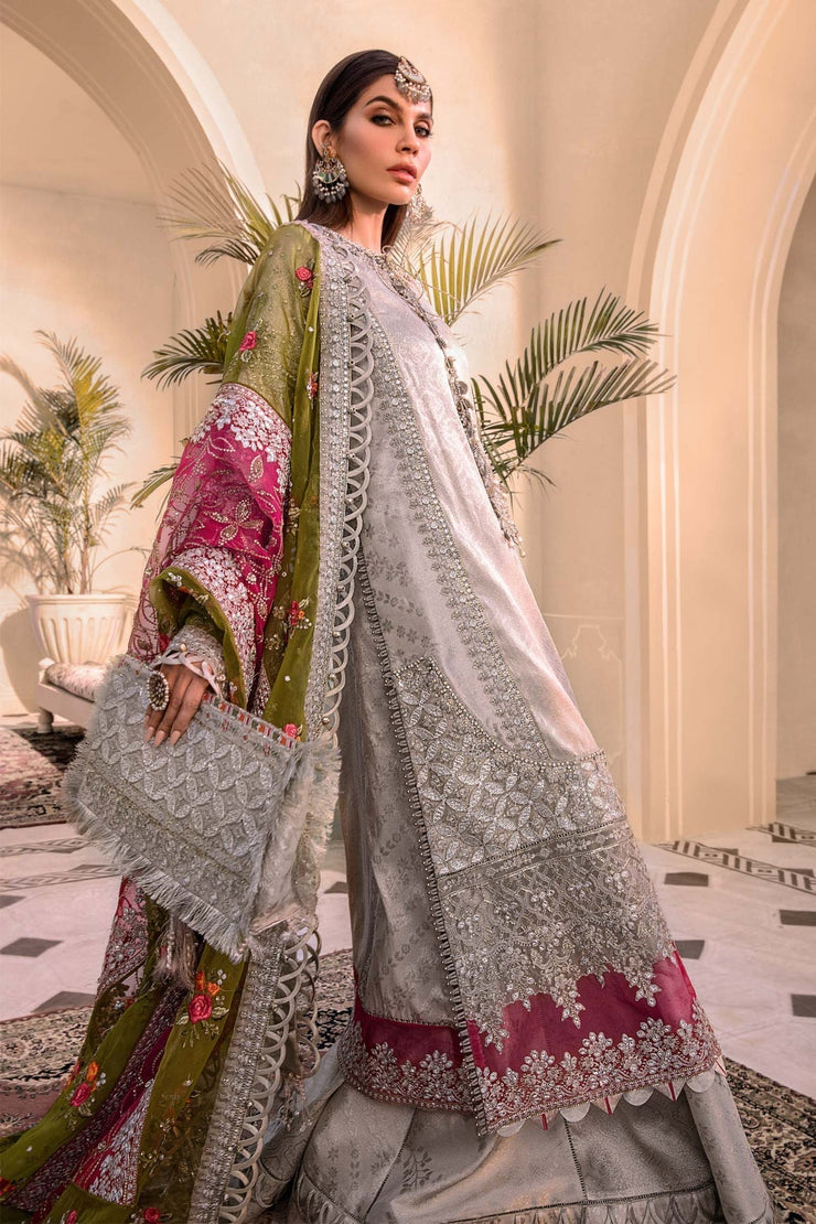 Unstitched EMBROIDERED - Silver BD-2601