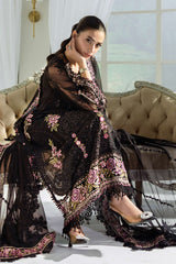 3 Piece Unstitched Embroidered Chiffon Suit | MPC-25-104