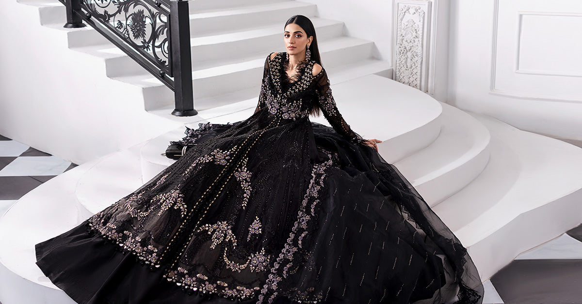 3 Piece Unstitched Embroidered Organza Suit | BD-3004