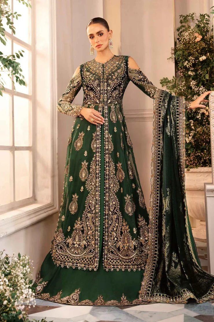 3 Piece Unstitched Embroidered Organza Suit | BD-2904