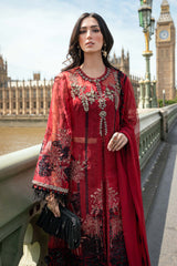 Boorban Soirée – Volume-01 D6 | Red Embellished Formal 3-Piece