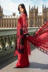 Boorban Soirée – Volume-01 D6 | Red Embellished Formal 3-Piece