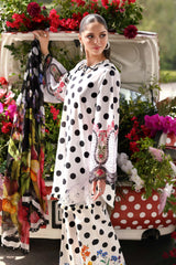 3 Piece Unstitched Embroidered Lawn Suit