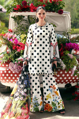 3 Piece Unstitched Embroidered Lawn Suit