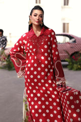 3 Piece Unstitched Embroidered Lawn Suit
