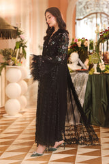 Black Embroidered Luxury Formal Suit