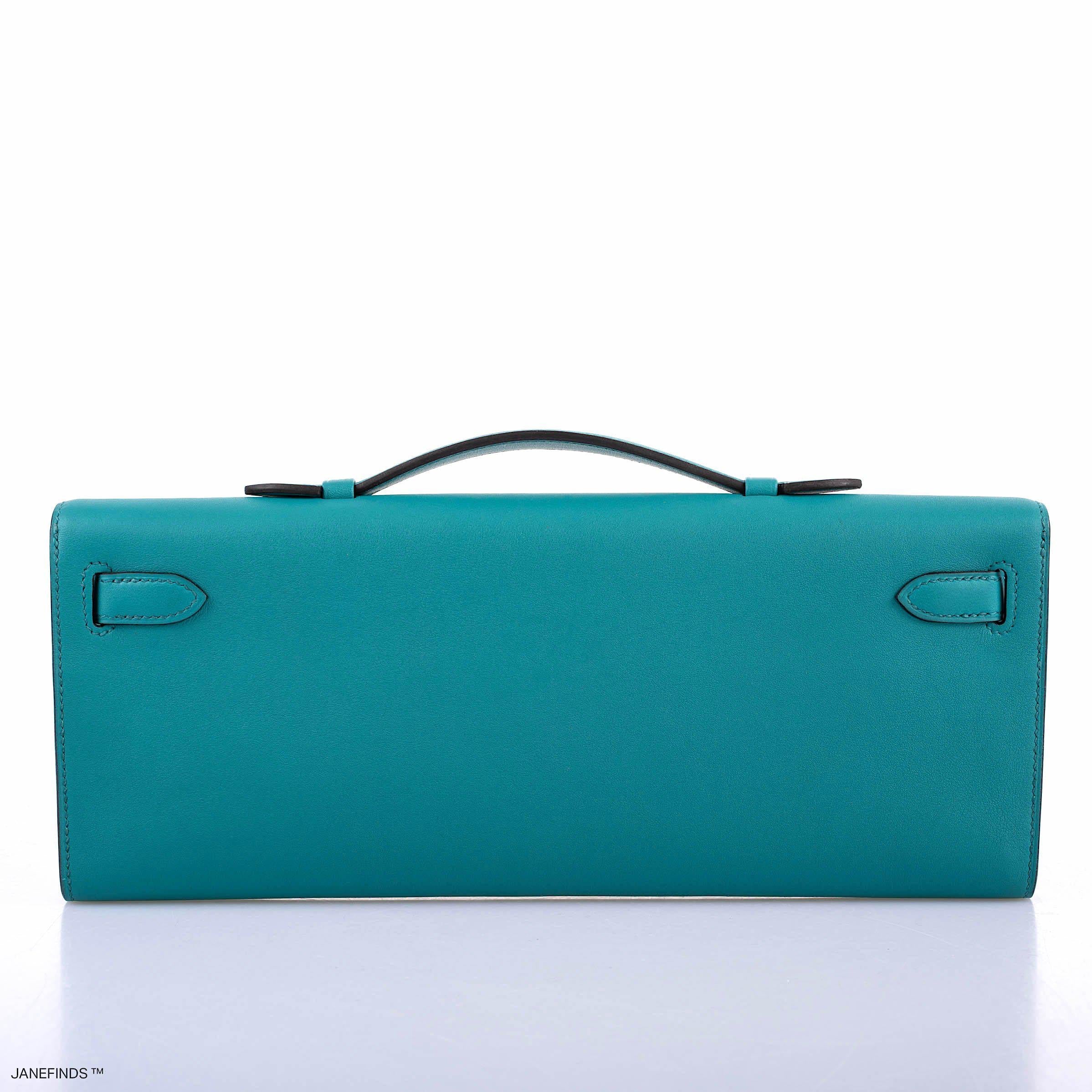 Hermes Kelly Cut Blue Paon Swift leather Gold Hardware - 2018, C