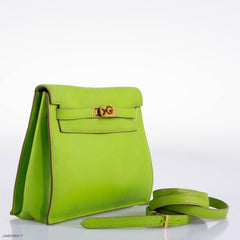 Hermes Kelly Danse II Vert Cru Swift with Gold Hardware - 2004, H Square