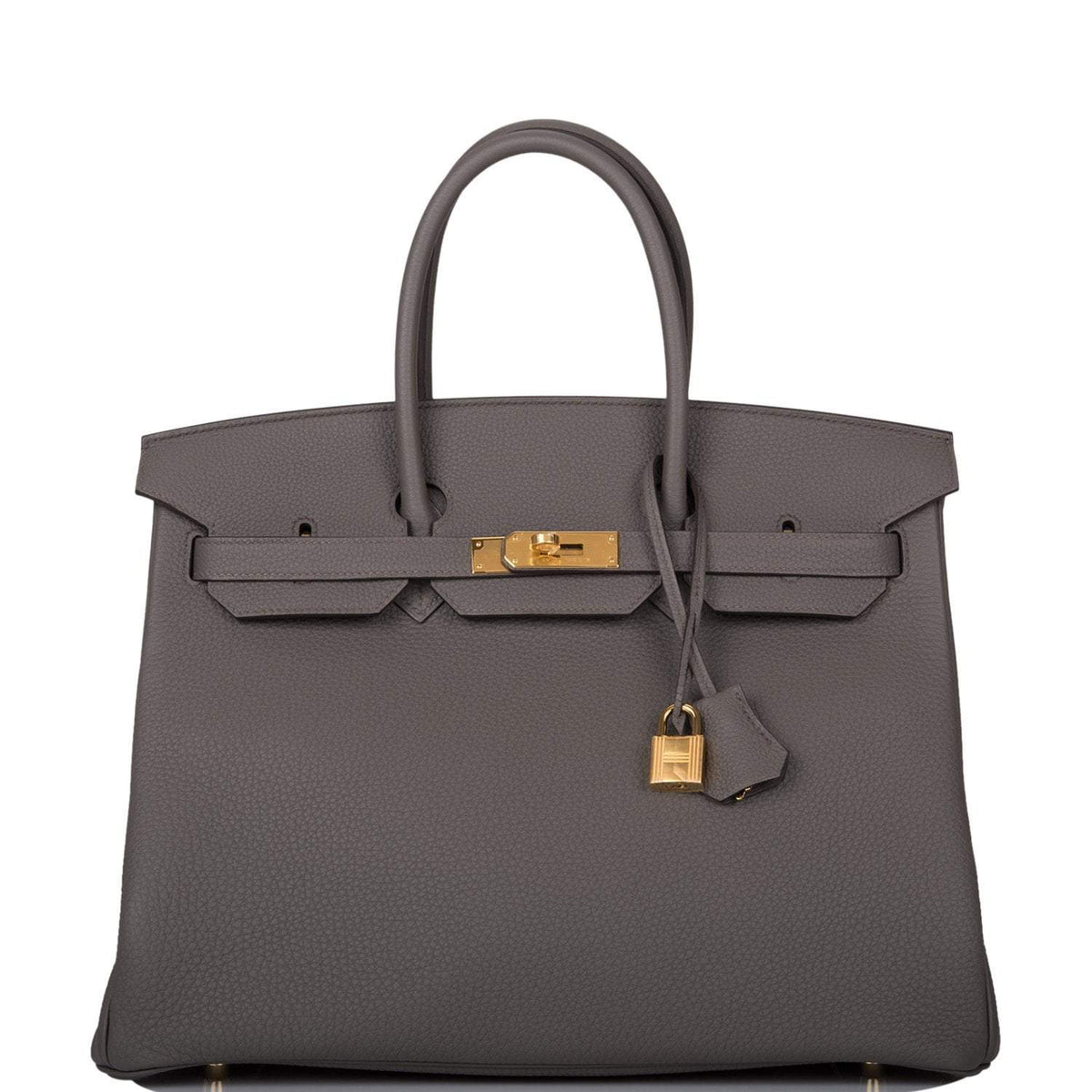 Hermes Birkin 35 Etain Togo Gold Hardware