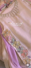 Ivory Pastel Bloom Embroidered 3-Piece Set