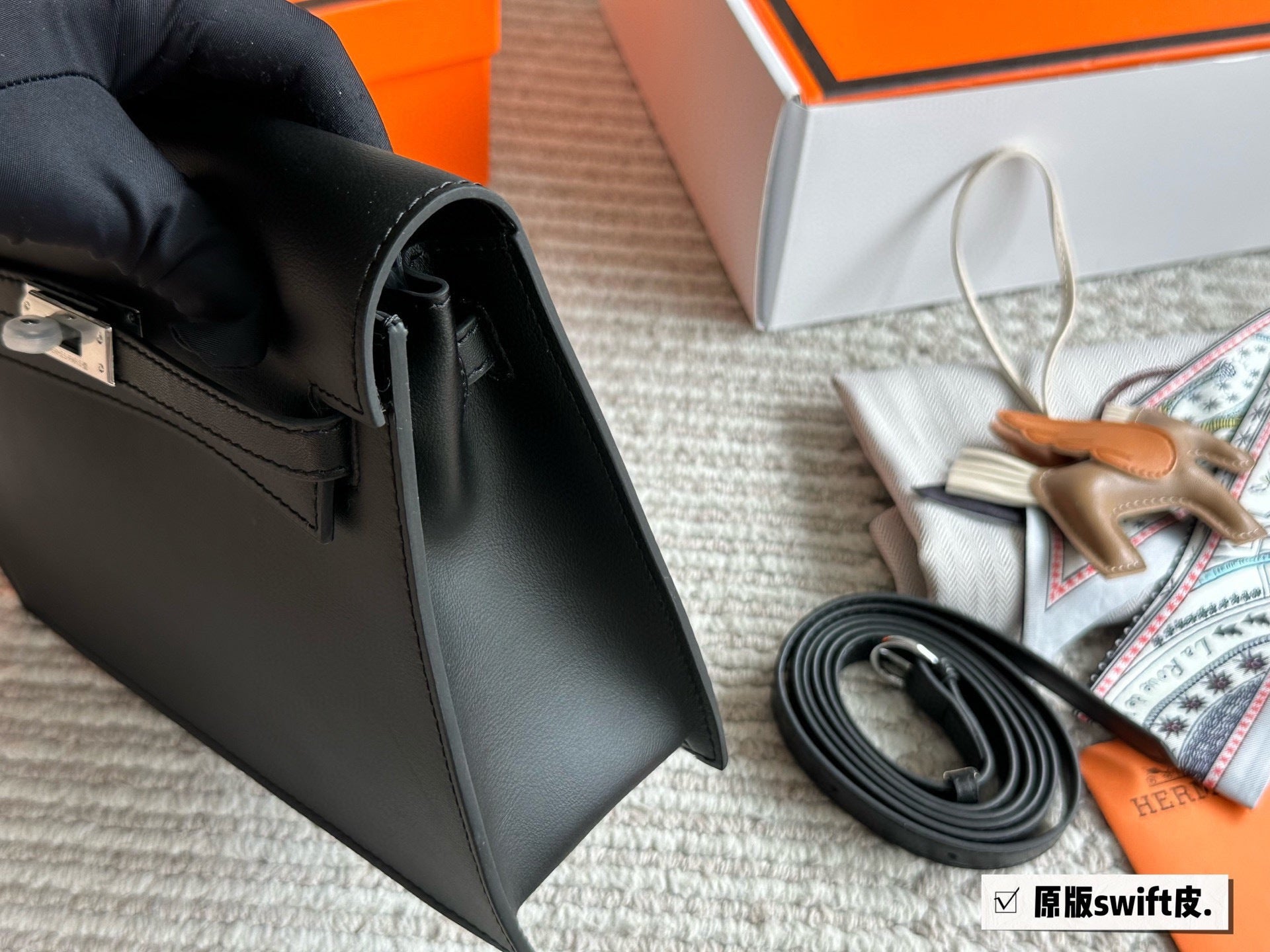 Kyoto leather Kelly Danse dancing bag