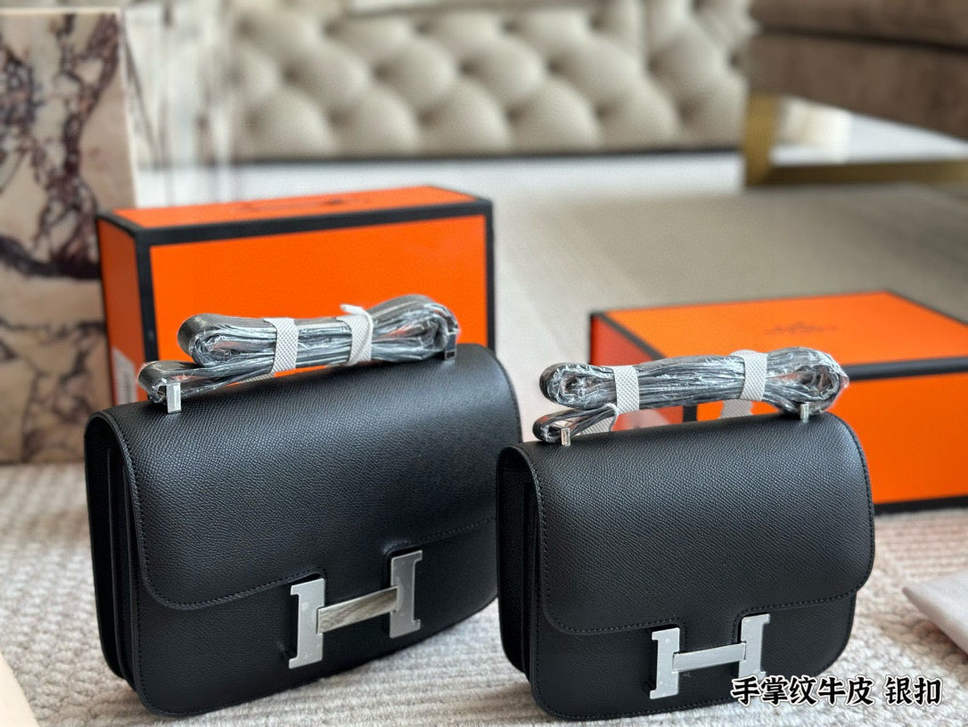 Hermes  Leather Stewardess Bag