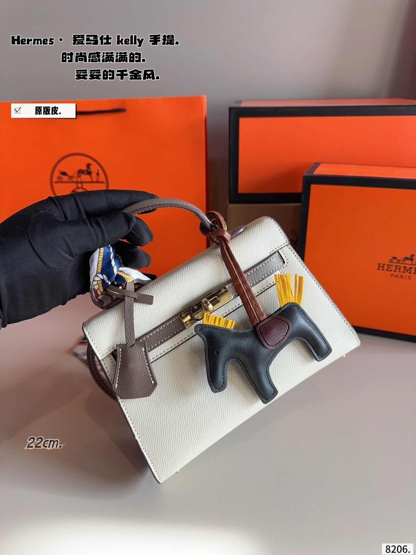 Genuine leather Hermes Kelly bag