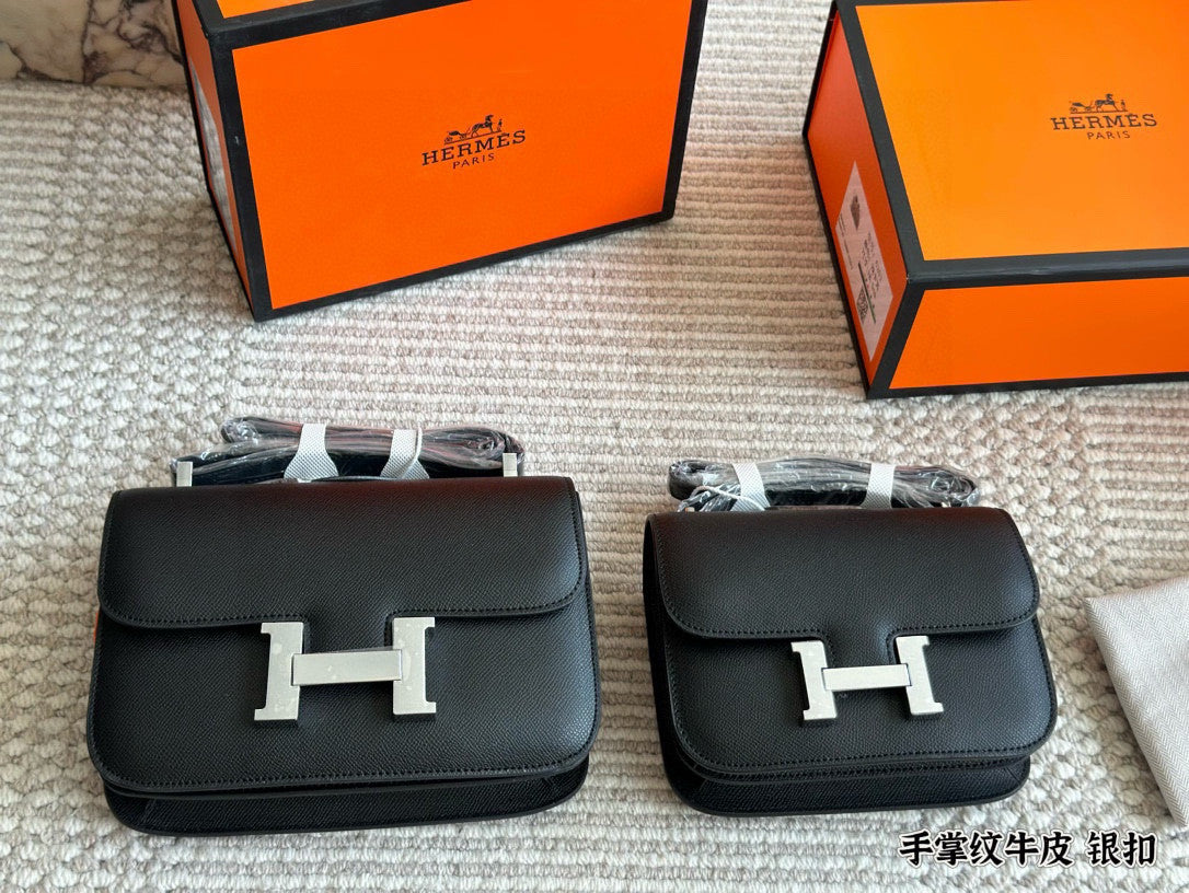Hermes  Leather Stewardess Bag