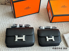 Hermes  Leather Stewardess Bag