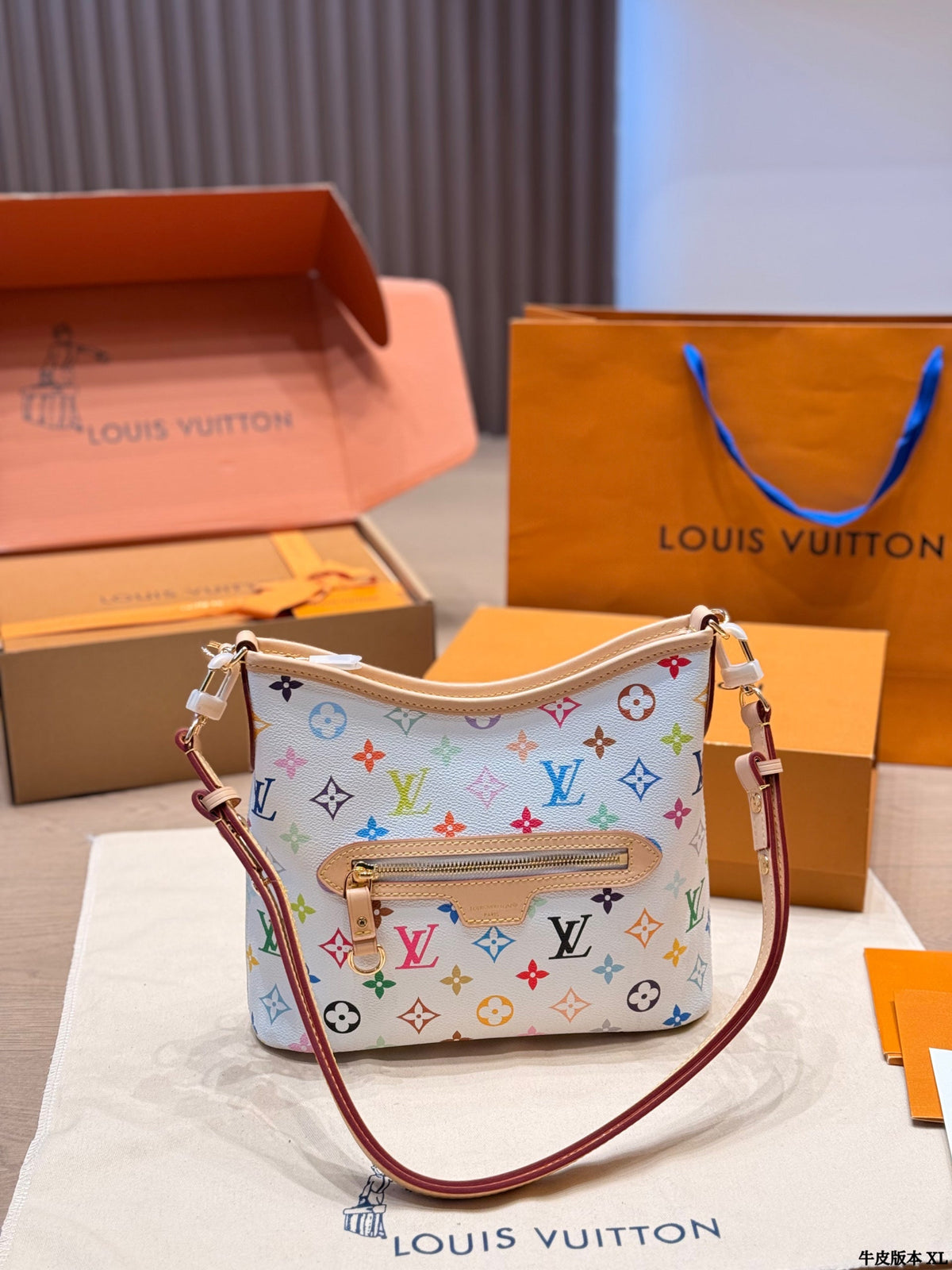 Leather version  LV Lineup BB handbag