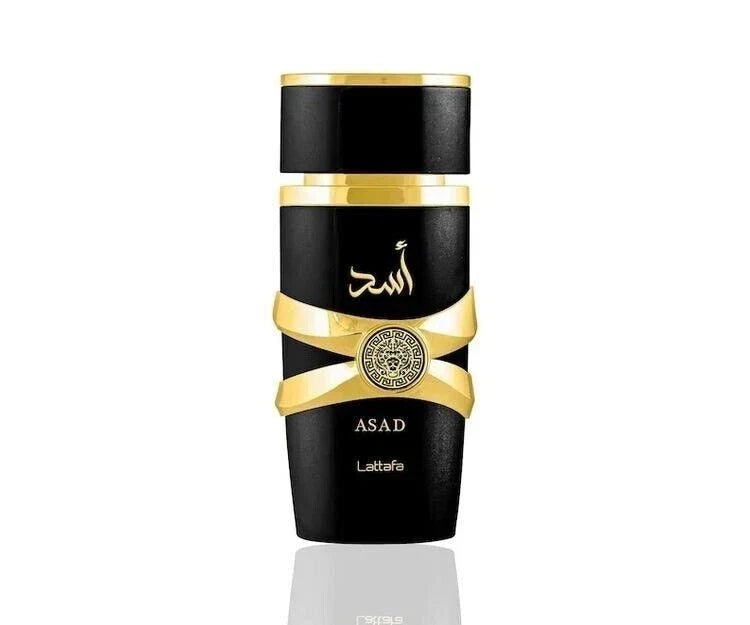 Lattafa Asad Eau de Parfum 3.4 oz / 100ml Spray – Long Lasting Luxury Fragrance